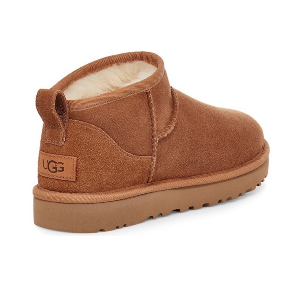 UGG Classic ultra mini boots wool boot +1.5 is womens size chestnut K/1130750K - Picture 8 of 16